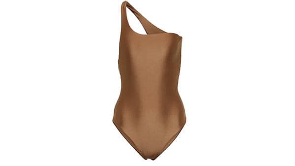 jade one shoulder swimsuit